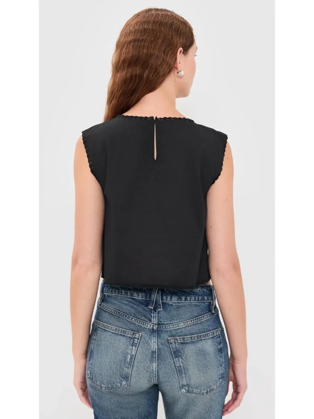 Embroidered Lace-Insert Women's Top - Stylish & Trendy Summer Blouse